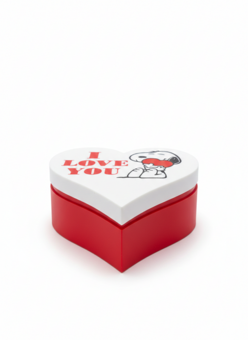 boxsnoppyf Caja Decorativa en Forma de Corazón de Snoopy – Edición Especial para Regalos